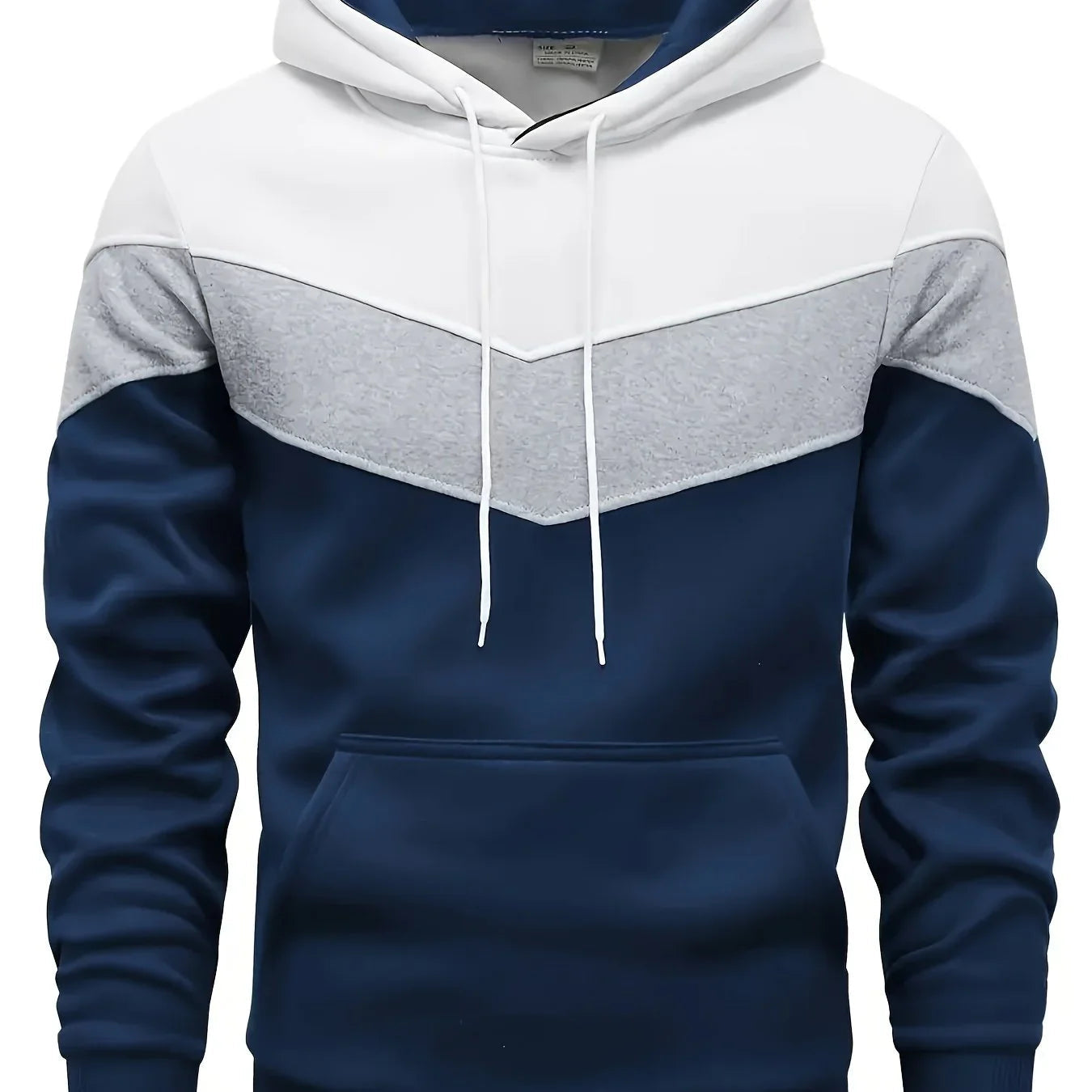Herre hoodie | Komfortabel trøje med hætte og kængurulomme