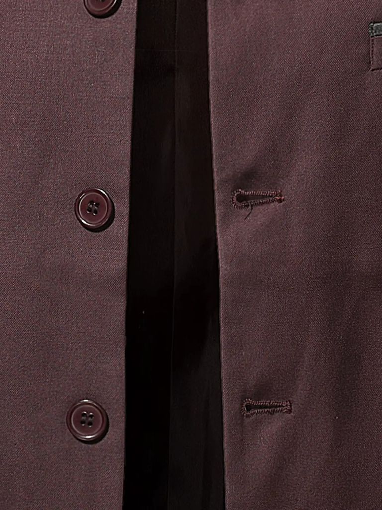 Elegant herrejakke med opretstående krave og slank pasform