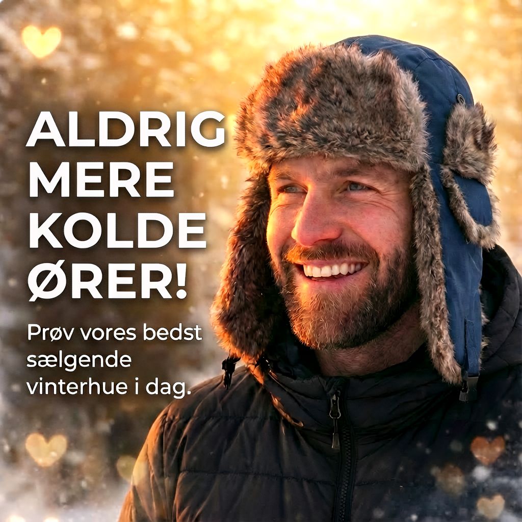 Herre trapper vinterhat | Varm hue med faux pels og øreklapper