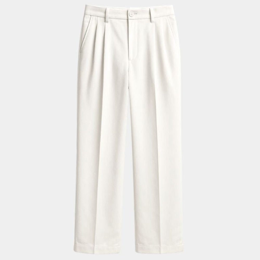 Minimalistiske herrebukser med lige ben og elegant pasform