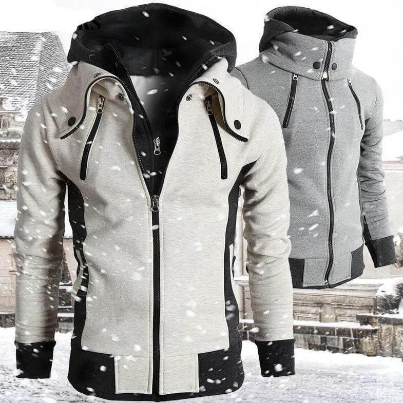 Jordan | Sporty herre-hoodie med lynlås og hætte